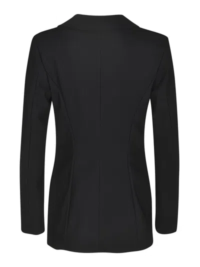 Chiara Boni La Petite Robe Single-button Notched-lapel Blazer In Black