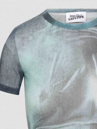 Jean Paul Gaultier "water" Mesh T-shirt In Green
