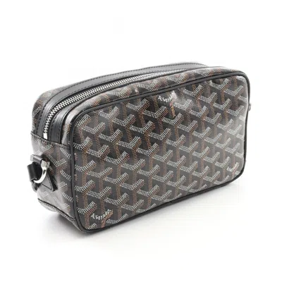 Pre-owned Goyard Black Multi-color Coated Canvas Leather Shoulder Bag ()