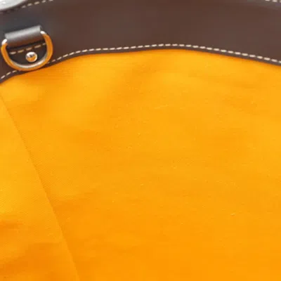 Pre-owned Goyard Gray White Coated Canvas Leather Tote Bag ()