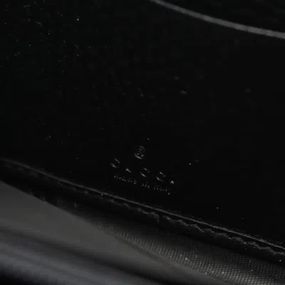 Pre-owned Gucci Beige Black Coated Canvas Leather Long Wallet (bi-fold) () In Multi