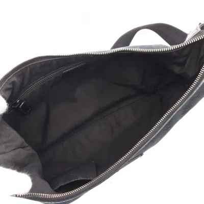 Pre-owned Gucci Black Canvas Leather Shoulder Bag ()