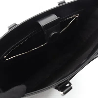 Gucci Black Coated Canvas Leather Tote Bag