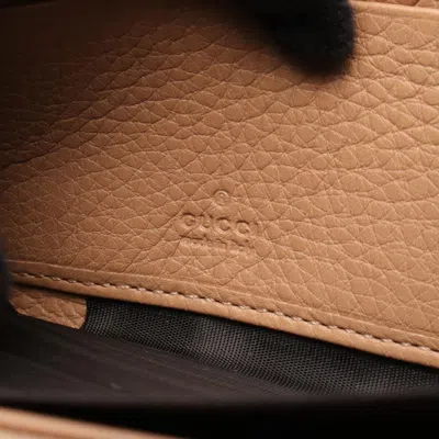Pre-owned Gucci Pink Leather Long Wallet (bi-fold) ()