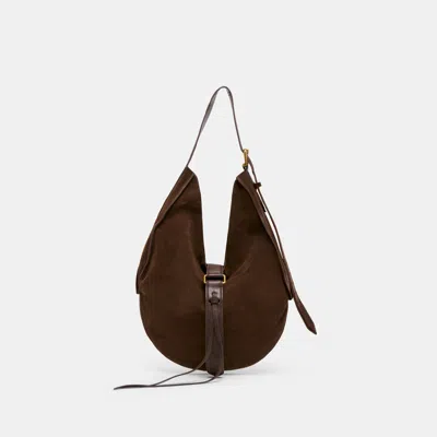 Dolce Vita Oakley Tote Chocolate Suede In Brown