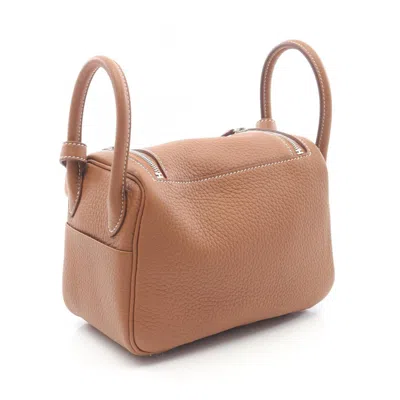 Pre-owned Hermes Brown Taurillon Clemence Leather Shoulder Bag ()
