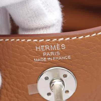 Pre-owned Hermes Brown Taurillon Clemence Leather Shoulder Bag ()