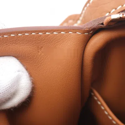 Pre-owned Hermes Brown Taurillon Clemence Leather Shoulder Bag ()