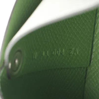Pre-owned Hermes Green Epsom Leather Leather Coin Purse/coin Case ()