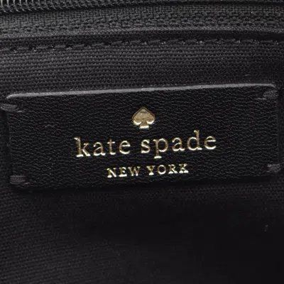 Pre-owned Kate Spade Beige Black Pink Canvas Leather Tote Bag ()