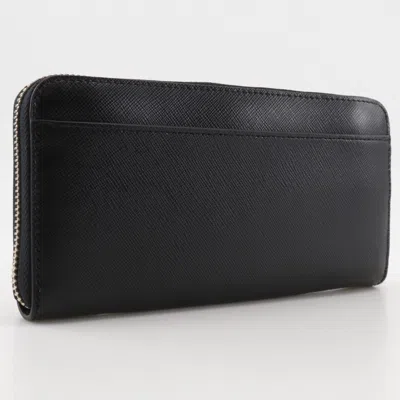 Pre-owned Kate Spade Black Leather Long Wallet (bi-fold) ()