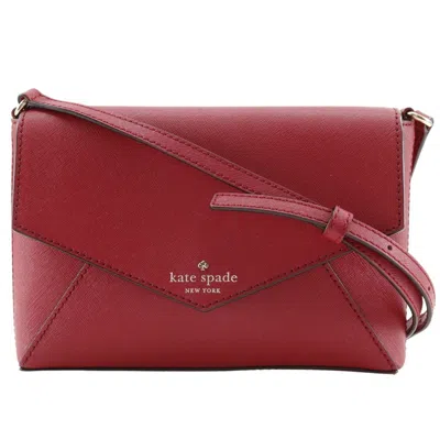 Pre-owned Kate Spade Red Color Leather Pochette Shoulder Bag ()