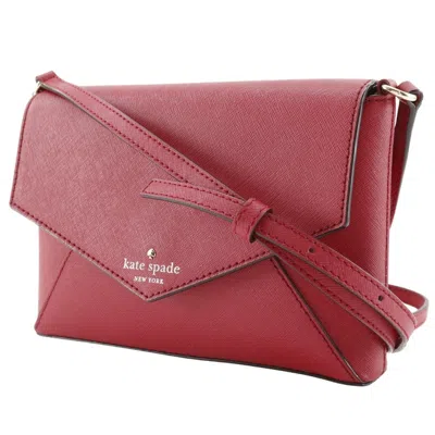 Pre-owned Kate Spade Red Color Leather Pochette Shoulder Bag ()