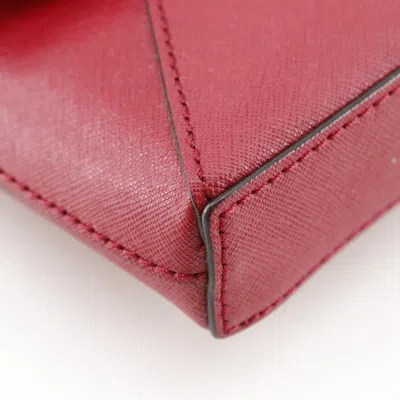 Pre-owned Kate Spade Red Color Leather Pochette Shoulder Bag ()