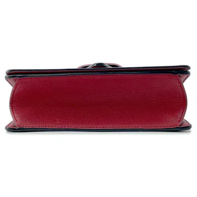 Pre-owned Loewe Barcelona Red Color Leather Shoulder Bag ()