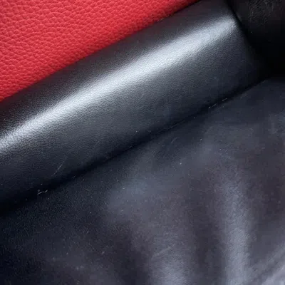 Pre-owned Loewe Barcelona Red Color Leather Shoulder Bag ()