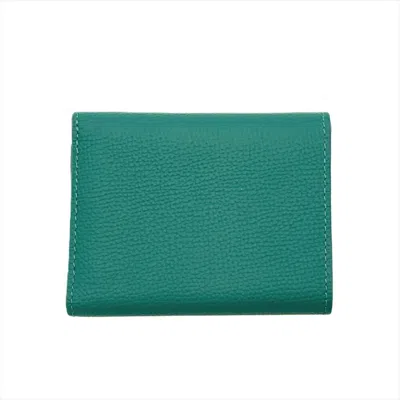 Pre-owned Loewe Green Leather Wallet (tri-fold) ()