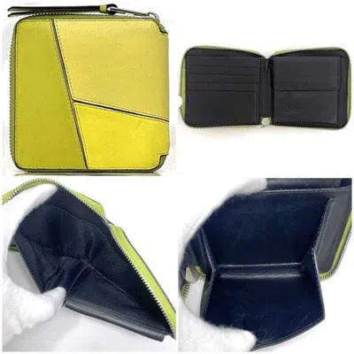 Pre-owned Loewe Yellow Leather Wallet (bi-fold) ()