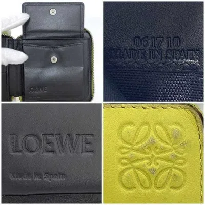 Pre-owned Loewe Yellow Leather Wallet (bi-fold) ()
