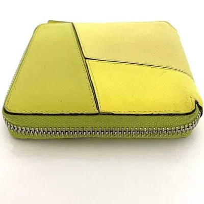 Pre-owned Loewe Yellow Leather Wallet (bi-fold) ()
