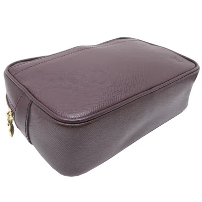 Pre-owned Louis Vuitton Acajou Brown Taiga Leather Clutch Bag Pouch ()