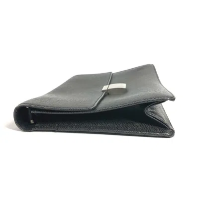 Pre-owned Louis Vuitton Ardoise Black Taiga Leather Clutch Bag ()
