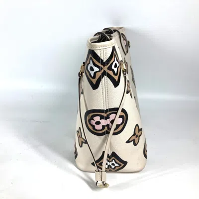 Pre-owned Louis Vuitton Beige Leopard Pvc Leather Shoulder Bag Tote Bag ()