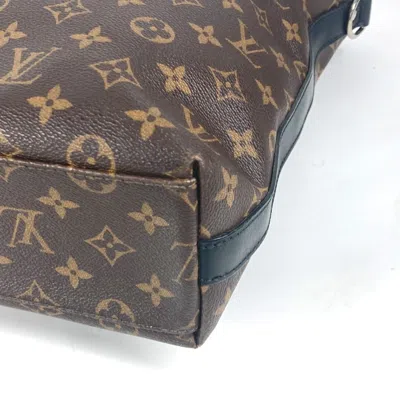 Pre-owned Louis Vuitton Black Brown Canvas Handbag Tote Bag ()