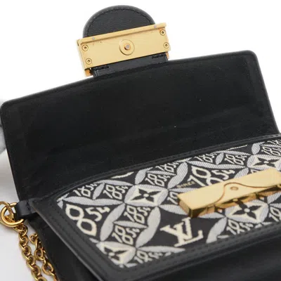 Pre-owned Louis Vuitton Black Jacquard Shoulder Bag ()