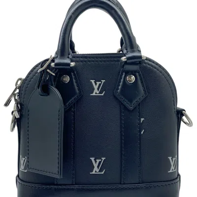 Pre-owned Louis Vuitton Black Leather Handbag Shoulder Bag ()
