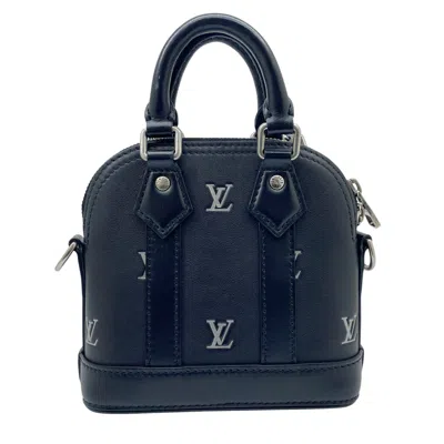 Pre-owned Louis Vuitton Black Leather Handbag Shoulder Bag ()