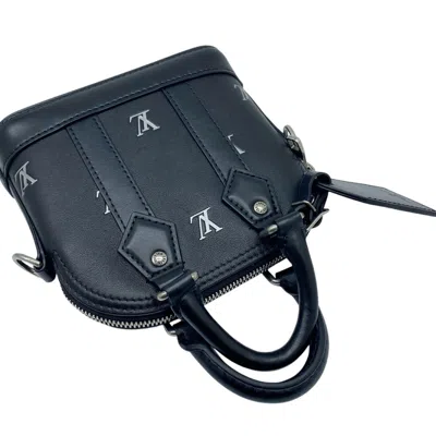 Pre-owned Louis Vuitton Black Leather Handbag Shoulder Bag ()