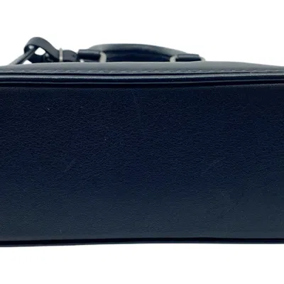 Pre-owned Louis Vuitton Black Leather Handbag Shoulder Bag ()