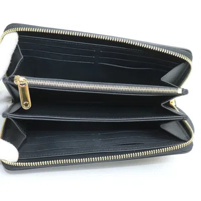Pre-owned Louis Vuitton Black Mahina Leather Coin Purse/coin Case ()