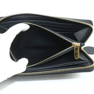 Pre-owned Louis Vuitton Black Mahina Leather Coin Purse/coin Case ()