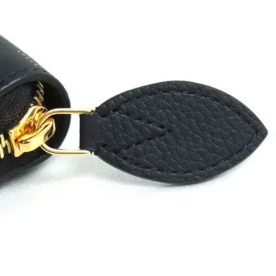 Pre-owned Louis Vuitton Black Mahina Leather Coin Purse/coin Case ()