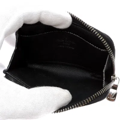 Pre-owned Louis Vuitton Black Monogram Eclipse Coin Purse/coin Case ()