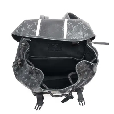 Pre-owned Louis Vuitton Black Monogram Eclipse Noir Monogram Eclipse Backpack ()