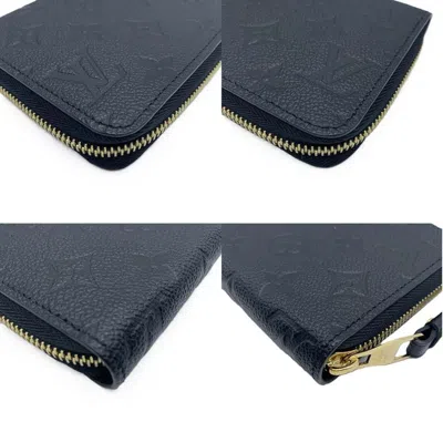 Pre-owned Louis Vuitton Black Monogram Leather Wallet (bi-fold) ()