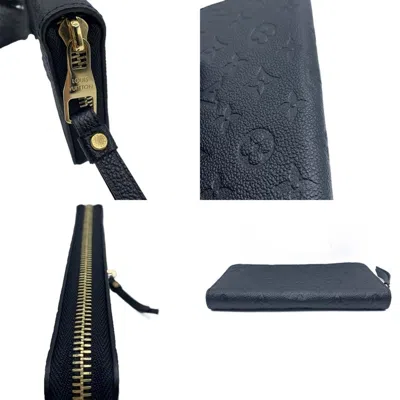 Pre-owned Louis Vuitton Black Monogram Leather Wallet (bi-fold) ()
