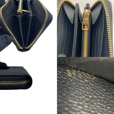 Pre-owned Louis Vuitton Black Monogram Leather Wallet (bi-fold) ()