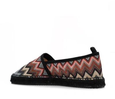 Missoni Espadrillas Slip On In Tessuto Chevron In Multi