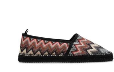 Missoni Espadrillas Slip On In Tessuto Chevron In Multi