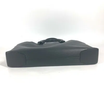 Pre-owned Louis Vuitton Black Noir Epi Leather Briefcase Tote Bag ()
