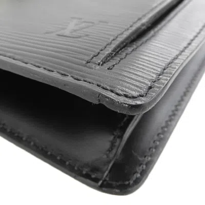 Pre-owned Louis Vuitton Black Noir Epi Leather Clutch Bag Pochette ()