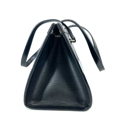 Pre-owned Louis Vuitton Black Noir Epi Leather Shoulder Bag Tote Bag ()