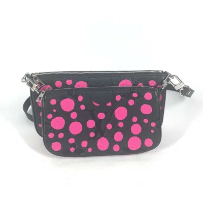 Pre-owned Louis Vuitton Black Pink Monogram Empreinte Pochette Shoulder Bag ()