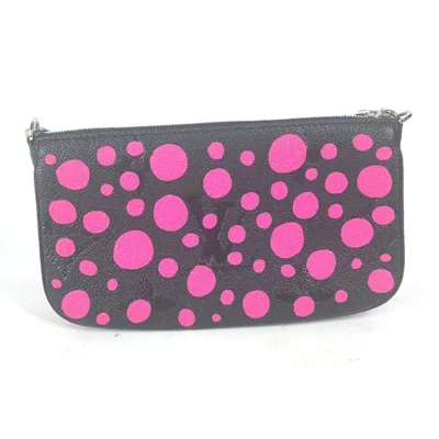 Pre-owned Louis Vuitton Black Pink Monogram Empreinte Pochette Shoulder Bag ()