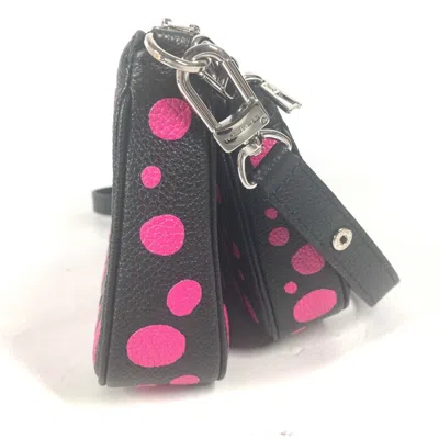 Pre-owned Louis Vuitton Black Pink Monogram Empreinte Pochette Shoulder Bag ()