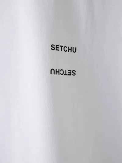 Setchu Crew-neck T-shirt In White